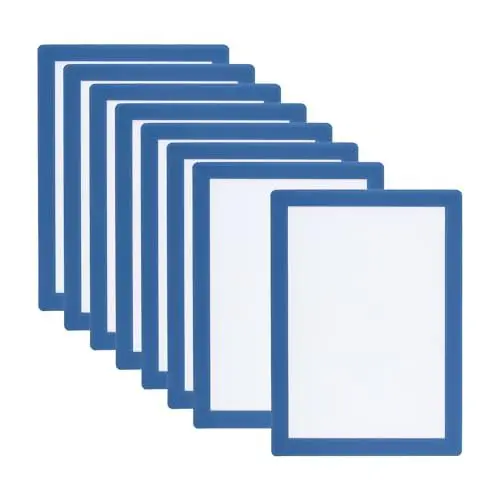 Produktbild: PATIKIL 6x8 Magnetischer Bilderrahmen, 8 Stück A5 Magnetischer Rahmen Magnetische Fotorahmen Selbstklebend Wiederverwendbar für Kühlschrank Fenster Wand, Hellblau