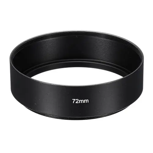 Produktbild: PATIKIL 72mm Gegenlichtblende, Standard-Fokus, mattierte Oberfläche, innen Anti-reflektierende Blende für Kameraobjektiv, Schwarz