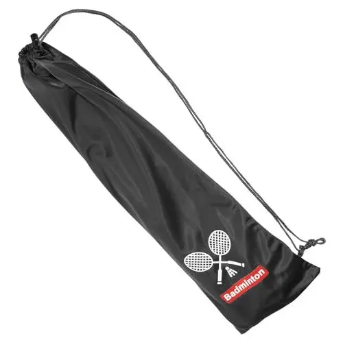 Produktbild: PATIKIL Badmintonschläger-Hülle, weiche Badmintonschläger-Tasche mit Samtfutter und Zugband, strapazierfähig und leicht für Badmintonspieler, schwarz