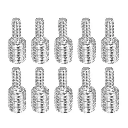 Produktbild: PATIKIL M4x0.7 zu M8x1.25 Doppel Ende Gewindebolzen Schraube Bolzen 10 Packung 304 Edelstahl Stab Bolzen Gewinde Reduzierer Adapter für Möbel Hardware 20mm Lang