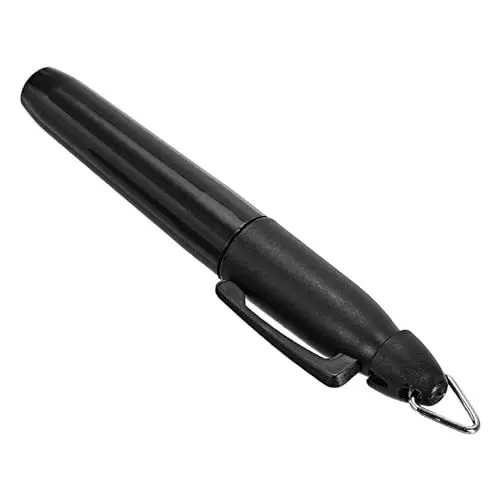 Produktbild: PATIKIL Mini Permanent Marker, Golfball-Marker-Stifte mit Schlüsselanhänger-Clip für Büro, Meetings und Outdoor-Aktivitäten, schwarze Tinte