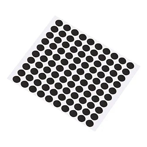 Produktbild: PATIKIL Pool Tisch Marker Punkte 1 Blatt/100Stk Billiard Snooker Punkte Aufkleber Ball Position Lokalisierung für Billard Übung Schwarz