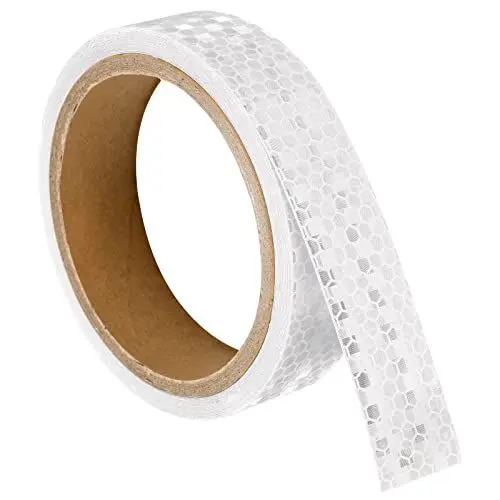 Produktbild: PATIKIL Reflektierende Bänder 1 Rolle 15Ftx1 Wasserdicht Klebeband Warnband Weiß