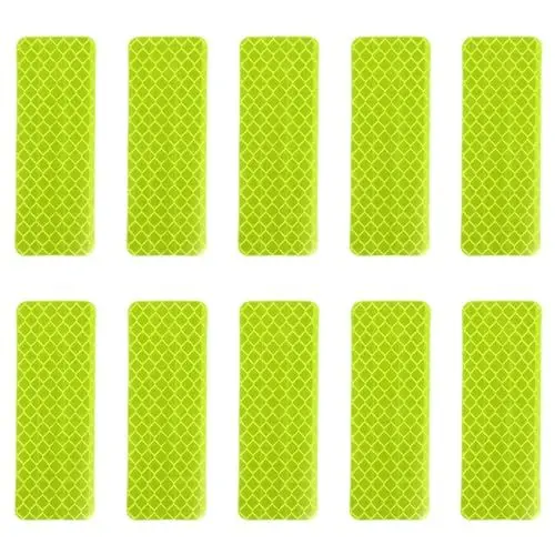 Produktbild: PATIKIL Reflektierendes Klebeband, 30 Stückselbstklebende Reflektorband, Sicherheitsband-Conspicuous Warning Tape für Fahrrad, Motorrad, fluoreszierendes Grün (Rechteckig)