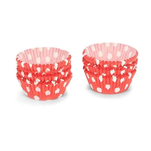 Produktbild: Patisse Papier-Cup-Cake-Förmchen, rot/weiß, 3 cm