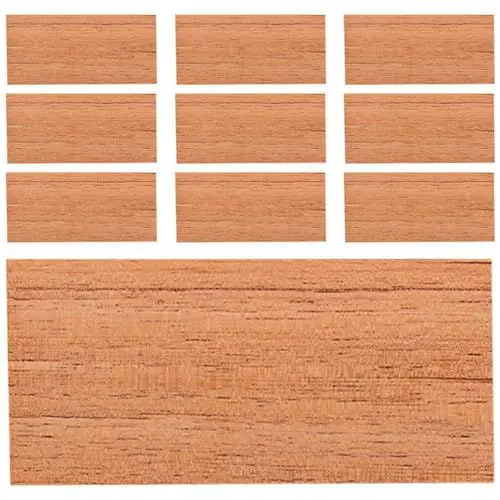 Produktbild: PATKAW 10 Stück Spanische Zedernholzplatten Für Humidor Zedernholzschachtelstücke Spanisches Zedernholzfurnier Holzstreifen Zedernholz-Humidor-Zubehör