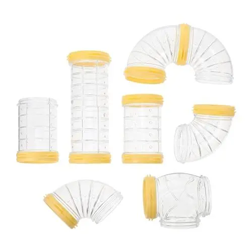 Produktbild: PATKAW 1 Set Hamster Tunnel Spielzeug Röhrchen Labyrinth Ratten Röhren Spieltunnel Katzentunnel Nagertunnel für Kaninchen Meerschweinchen Haustier Chinchillas Kleintiere Käfig