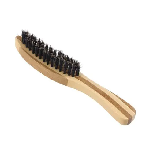 Produktbild: PATKAW Borsten Schnurrbartkamm barbershop barber koffer beard care herren pflege Bartkämme für Männer Schnurrbartbürste Bartkamm Bartbürste Männer Bartbürste Bartkamm aus Holz Bambus