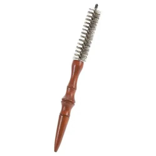 Produktbild: PATKAW Runde Haarbürste Aus Echtholz Kleiner Rollkamm für Kurzes Haar Styling-tool für Damenhaar