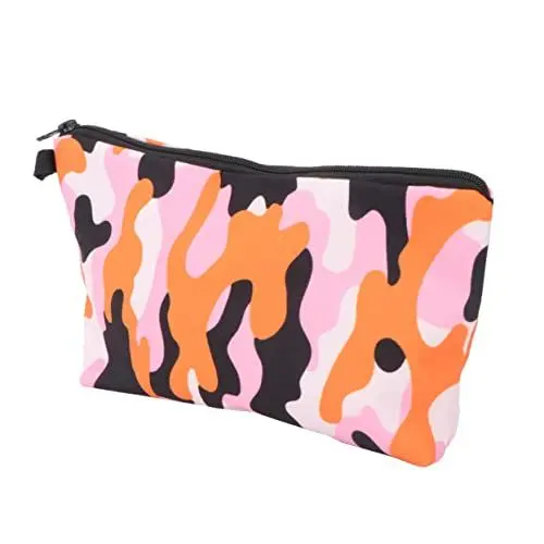 Produktbild: PATKAW Kosmetik Tasche mit Digitaldruck und Tarnmuster Kulturbeutel klar Zubehör Mini Kosmetiktasche Portable tragbare Kosmetiktasche Make-up-Reiseveranstalter Camouflage-Kosmetiktasche