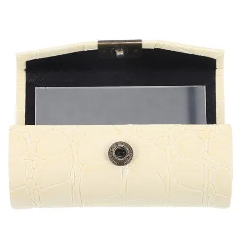 Produktbild: PATKAW Lippenstiftetui Aus Leder Mit Spiegel Leerer Lippenstiftetuihalter Organizer Lippenstiftetui Kosmetikbehälter Für Geldbörse Make-Up-Reiseetuis