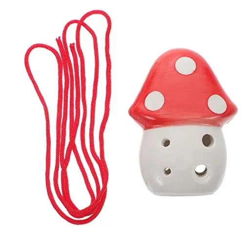 Produktbild: PATKAW Okarina Mini Kids Mushroom Ocarina Blasinstrumente Üben Musikinstrumente Alt Okorina Didgeridoo Ocarina Necklace Ocarina Cute Ocarina Mini Musical Flöte Student Keramik Karikatur