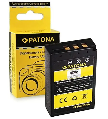 Produktbild: PATONA Akku Ersatz für Olympus PS-BLS1, BLS-1, BLS1 Batterie Ersatzakku Kompatibel mit Olympus DSLR-E400 E410 E420 E450 E600 E620 E-P1 E-P2 E-P3 E-PL1 E-PL3 E-PM1