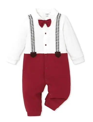 Produktbild: PATPAT Strampler Neugeborene, Baby Jungen Strampler Set, Schlafanzug Baumwolle, Strampler Ohne Füße, Bodyverlängerung, Babysachen Body Langarm, Baby Kleidung für Neugeborene 12-18 Monate 77-83 Cm