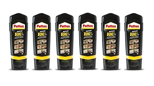 Produktbild: Pattex Repair 100% Alleskleber, starker Kleber für den Innen- und Außenbereich, Klebstoff zur Reparatur verschiedene Materialien, 6x100g, Transparent, 6 Stück