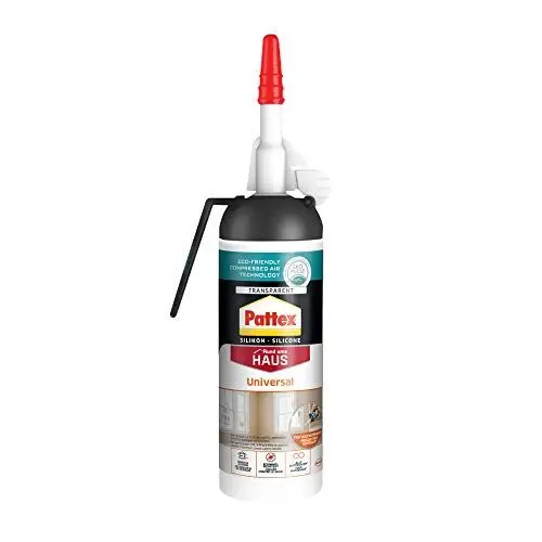 Produktbild: Pattex Universal Silikon Spender, Fugenfüller ohne Kartuschenpistole anwendbar, vielseitig einsetzbare Dichtmasse für innen & außen, 1 x 100ml