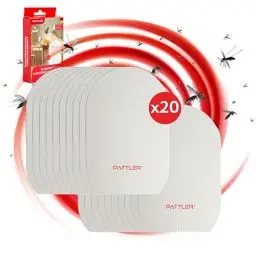 Produktbild: PATTLER® Nachfüllset mit 20 Klebekarten für UV Fliegenfalle - Fliegen Klebefalle - Extra Starke Klebefläche hält Insekten bei minimaler Berührung