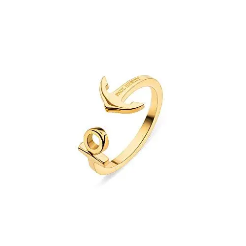 Produktbild: PAUL HEWITT Damenring Gold ANCUFF - Damen Edelstahl Ring (vergoldet), Fingerring für Frauen