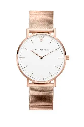 Produktbild: PAUL VALENTINE Damen Armbanduhr Marina Rose Gold MESH 32 MM PV32111