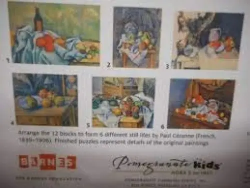 Produktbild: Paul Cezanne Block Puzzle: 12 Blocks / 6 Puzzles