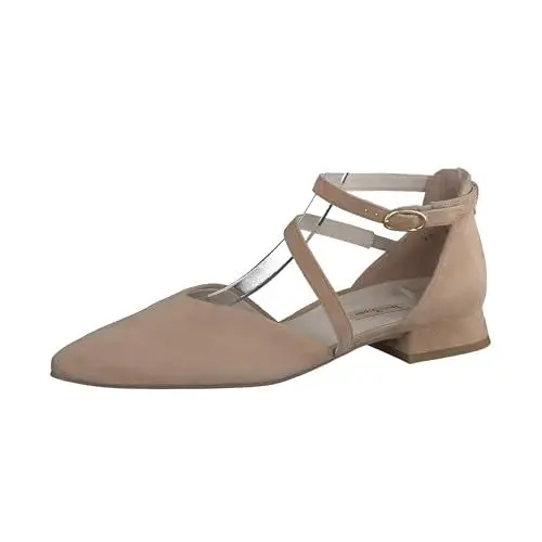 Produktbild: Paul Green Damen Ballerina, Frauen Riemchenballerinas,Abendschuhe,Slip-ons,spangenballerinas,Mary-Jane,Ballerinen,Pumps,Beige (Dakar),40 EU / 6.5 UK