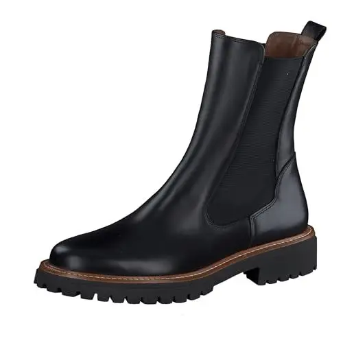 Produktbild: Paul Green Damen Chelsea-Boots, Frauen Chelsea Boots,Bootee,Booties,halbstiefel,Kurzstiefel,uebergangsschuhe,Schwarz (Black),40 EU / 6.5 UK