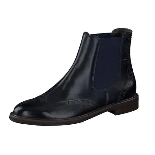 Produktbild: Paul Green Damen Chelsea-Stiefelette, Frauen Chelsea Boots,uebergangsstiefel,Schlupfstiefel,flach,Stiefel,Bootee,Booties,Blau (Ocean),37 EU / 4 UK