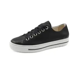 Produktbild: Paul Green Damen, Frauen Low-Top Sneaker,Laufschuhe,schnürschuhe,schnürer,Plateausohle,Halbschuhe,straßenschuhe,Schwarz (JA),38.5 EU / 5.5 UK