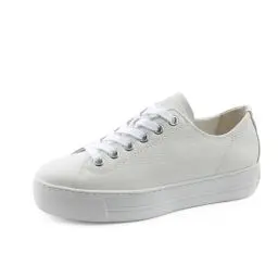 Produktbild: Paul Green Damen, Frauen Low-Top Sneaker,Laufschuhe,schnürschuhe,schnürer,Plateausohle,Halbschuhe,straßenschuhe,Weiß (JA),41 EU / 7.5 UK