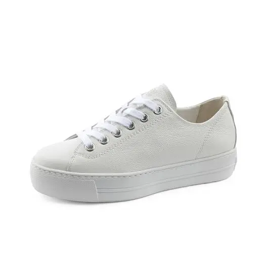 Produktbild: Paul Green Damen, Frauen Low-Top Sneaker,Plateausohle,straßenschuhe,Strassenschuhe,Sportschuhe,Freizeitschuhe,Turnschuhe,Weiß (JA),39 EU / 6 UK