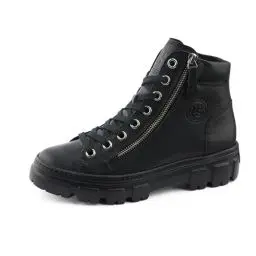 Produktbild: Paul Green Damen Hightop-Sneaker, Frauen High-Top Sneaker,Sportschuhe,Freizeitschuhe,Turnschuhe,Laufschuhe,schnürschuhe,Schwarz (Black),40 EU / 6.5 UK