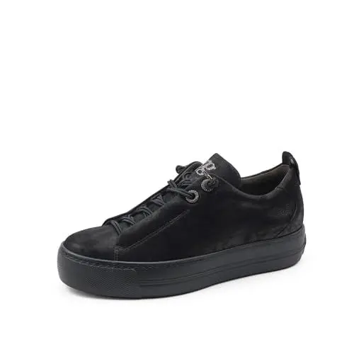 Produktbild: Paul Green Damen Pauls, Frauen Low-Top Sneaker,straßenschuhe,Strassenschuhe,Sportschuhe,Freizeitschuhe,Turnschuhe,Schwarz (Black),40 EU / 6.5 UK