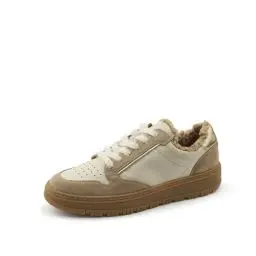 Produktbild: Paul Green Damen Pauls mit Relax-Weite und Wechselfußbett, Frauen Low-Top Sneaker,Warm gefüttert,Freizeitschuhe,schnürer,Beige (Almond/Biscuit),38.5 EU / 5.5 UK