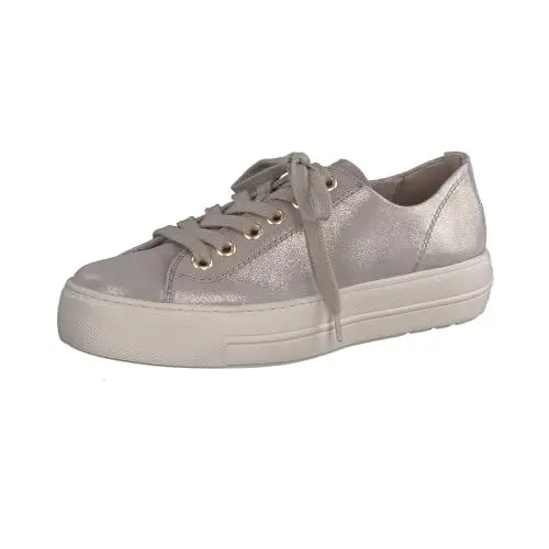 Produktbild: Paul Green Damen SUPER Soft Pauls, Frauen Bequemschuhe,Schnuerschuhe,Schnuerer,straßenschuhe,Strassenschuhe,Beige Metallic (Cachemire),38 EU / 5 UK