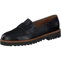 Produktbild: Paul Green Damen Slipper, Frauen Slip On,Mokassins,Halbschuhe,Slides,Schlupfschuhe,schluepfschuhe,Loafer,College Schuhe,Schwarz (Black),40.5 EU / 7 UK
