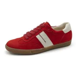 Produktbild: Paul Green Damen Sneaker, Frauen Low-Top Sneaker,Halbschuhe,straßenschuhe,Strassenschuhe,Sportschuhe,Freizeitschuhe,Rot (Salsa/Ivory),42 EU / 8 UK