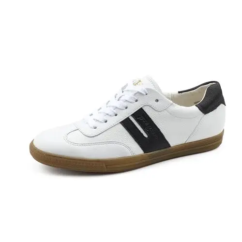 Produktbild: Paul Green Damen Sneaker, Frauen Low-Top Sneaker,straßenschuhe,Strassenschuhe,Sportschuhe,Freizeitschuhe,Turnschuhe,Weiß (White/Black),39 EU / 6 UK