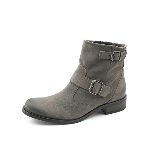 Produktbild: Paul Green Damen Stiefelette, Frauen Biker Boots,halbstiefel,Kurzstiefel,uebergangsschuhe,uebergangsstiefel,flach,Stiefel,Grau (Titan),38 EU / 5 UK