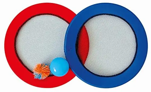 Produktbild: Günther Flugspiele 1561 - 2 in 1 Spiel Jumping Ball, ca. Ø 30 cm, Geschicklichkeitsspiel mit Spielnetzen und 2 Bällen, für Kinder ab 5 Jahren, Netzscheibe als Frisbee nutzbar