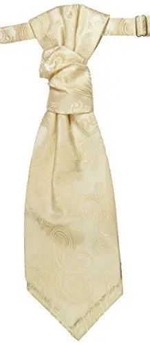 Produktbild: Paul Malone Hochzeitskrawatte creme Plastron Hochzeitsmode - Herren Hochzeit Krawatte