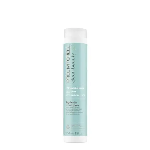 Produktbild: Paul Mitchell Clean Beauty Hydrate Shampoo – reichhaltige Haar-Wäsche mit Oliven-Öl, feuchtigkeitsspendende Hair-Care für trockenes Haar – 250 ml
