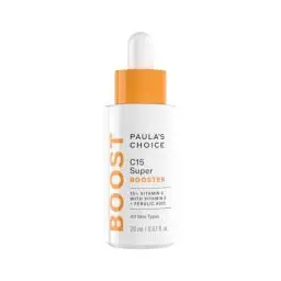 Produktbild: Paula's Choice C15 Vitamin C Super Booster – Anti-Aging-Serum mit 15% Vitamin C – entfernt braune Flecken für stumpfe Haut – mit Ferulasäure – alle Hauttypen – 20 ml
