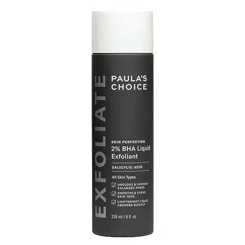 Produktbild: Paula's Choice SKIN PERFECTING 2% BHA Liquid Peeling - Gesichtspeeling mit Salicylsäure - Bekämpft Unreine Haut & Mitesser - Verkleinert Poren Sichtbar - Mischhaut, Fettige & Akne Haut - 236 ml