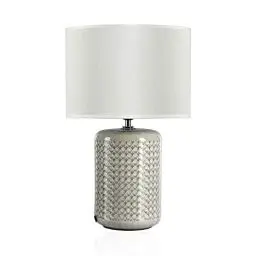 Produktbild: Pauleen 48020 Go for Glow Tischleuchte max. 20W Tischlampe für E27 Lampen Nachttischlampe Beige, Grau, Grün 230V Keramik/Stoff ohne Leuchtmittel