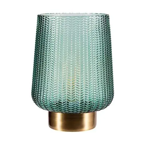 Produktbild: Pauleen 48136 Pretty Glamour mobile Tischleuchte Glas Tischlampe Timerfunktion 6H Batterie Glaslampe ohne Kabel Türkis Glas/Metall