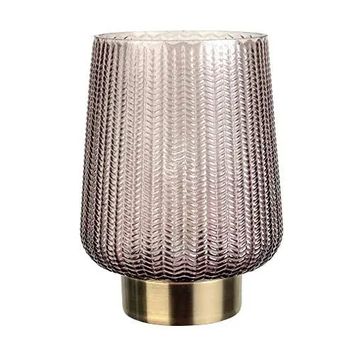 Produktbild: Pauleen 48137 Fancy Glamour mobile Tischleuchte Glas Tischlampe Timerfunktion 6H Batterie Glaslampe ohne Kabel Taupe Glas/Metall
