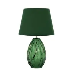 Produktbild: Pauleen 48156 Crystal Velvet Tischleuchte Stoffschirm Samt Tischlampe aus Glas Grün max20W E14 Grün 230V Glas/Stoff