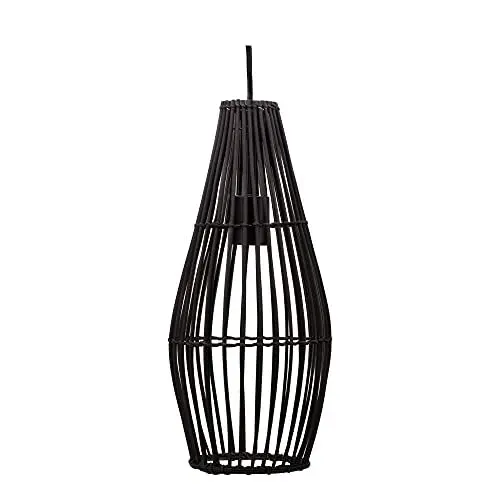 Produktbild: Pauleen 48199 Timber Love Pendelleuchte max. 20 Watt Schwarz Rattan, Metall E27