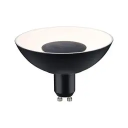 Produktbild: Paulmann 28795 LED Lampe Reflektor 3-Stufen-dimmbar 4,9 Watt dimmbar Energiesparlampe Schwarz, Weiß Beleuchtung Lampen 3000 K GU10