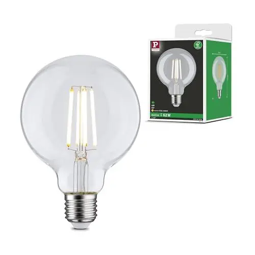 Produktbild: Paulmann 29123 Eco-Line Filament 230V LED Globe G95 E27 840lm 4W 3000K Klar Leuchtmittel